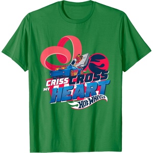 image:imageHot Wheels  Criss Cross My Heart TShirtKelly Green