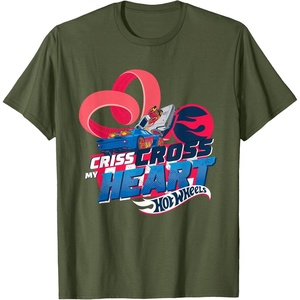 image:imageHot Wheels  Criss Cross My Heart TShirtOlive Green