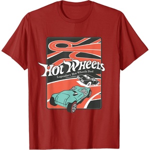image:imageHot Wheels  Fathers Day Legendary Hot Wheels Dad TShirtCranberry Red