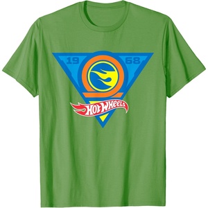 image:imageHot Wheels  Flame Triangle TShirtGrass Green