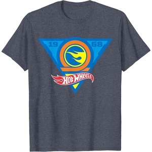 image:imageHot Wheels  Flame Triangle TShirtHeather Blue
