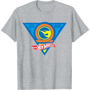 image:imageHot Wheels  Flame Triangle TShirtHeather Grey