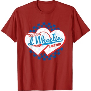 image:imageHot Wheels  I Wheelie Like You TShirtCranberry Red