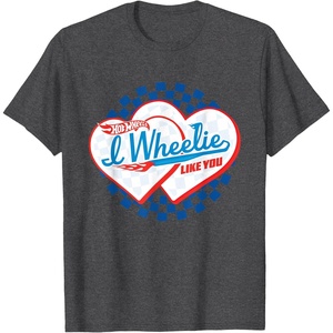 image:imageHot Wheels  I Wheelie Like You TShirtDark Heather Grey