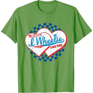 image:imageHot Wheels  I Wheelie Like You TShirtGrass Green