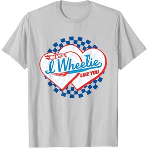 image:imageHot Wheels  I Wheelie Like You TShirtSilver Grey