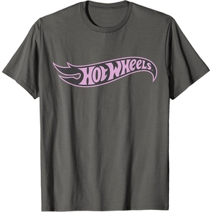 image:imageHot Wheels  Pink and Grey Flag TShirtAsphalt Grey