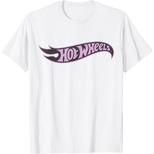 image:imageHot Wheels  Pink and Grey Flag TShirtWhite