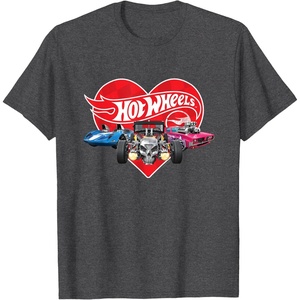 image:imageHot Wheels  Red Heart TShirtDark Heather Grey