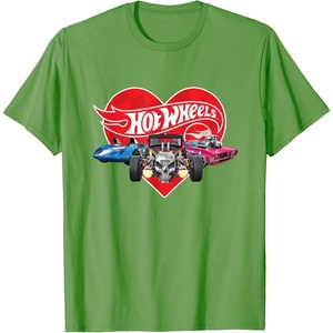 image:imageHot Wheels  Red Heart TShirtGrass Green