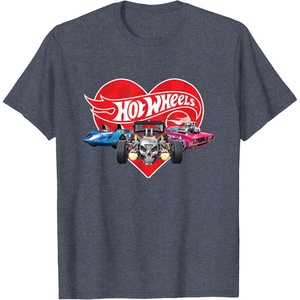image:imageHot Wheels  Red Heart TShirtHeather Blue