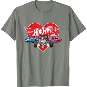 image:imageHot Wheels  Red Heart TShirtOlive Heather