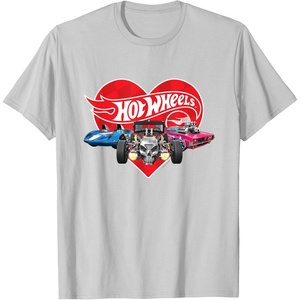 image:imageHot Wheels  Red Heart TShirtSilver Grey