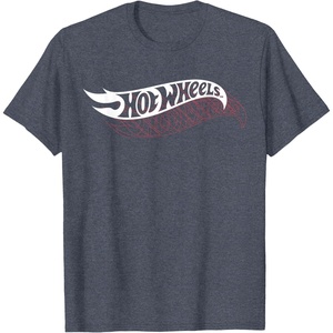 image:imageHot Wheels  Stacked Logo TShirtHeather Blue