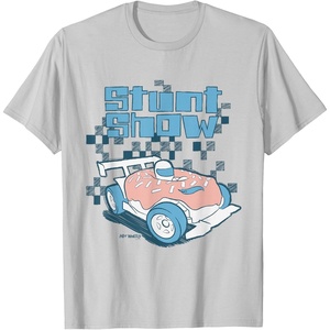 image:imageHot Wheels  Stunt Show Donut Racer TShirtSilver Grey
