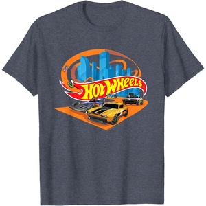 image:imageHot Wheels  Super Fast Track TShirtHeather Blue