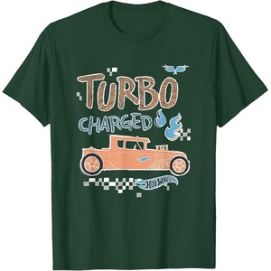 image:imageHot Wheels  Turbo Charged TShirtDark Green