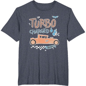 image:imageHot Wheels  Turbo Charged TShirtHeather Blue