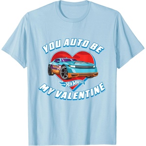 image:imageHot Wheels  Unisex Kids Valentine TShirt Black SmallBaby Blue
