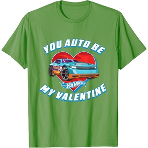 image:imageHot Wheels  Unisex Kids Valentine TShirt Black SmallGrass Green