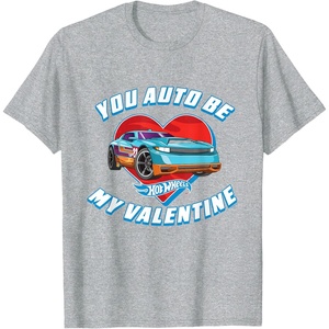 image:imageHot Wheels  Unisex Kids Valentine TShirt Black SmallHeather Grey