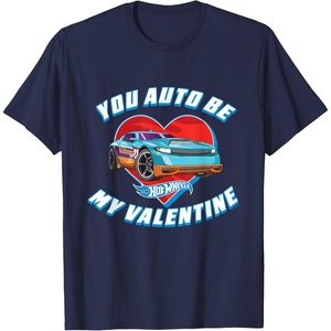 image:imageHot Wheels  Unisex Kids Valentine TShirt Black SmallNavy Blue