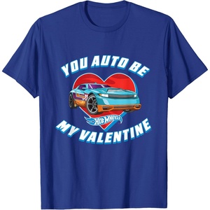 image:imageHot Wheels  Unisex Kids Valentine TShirt Black SmallRoyal Blue