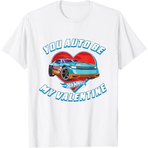 image:imageHot Wheels  Unisex Kids Valentine TShirt Black SmallWhite