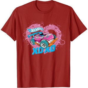 image:imageHot Wheels  XOXO Pink Heart TShirtCranberry Red