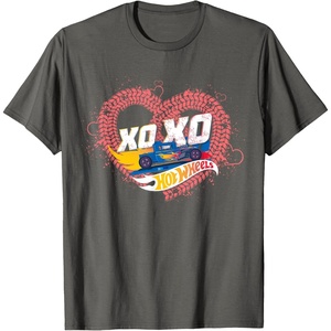 image:imageHot Wheels  XOXO Red Heart TShirtAsphalt Grey