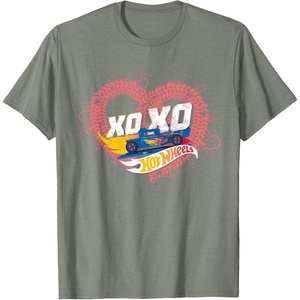 image:imageHot Wheels  XOXO Red Heart TShirtOlive Heather