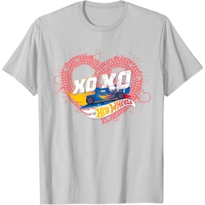 image:imageHot Wheels  XOXO Red Heart TShirtSilver Grey