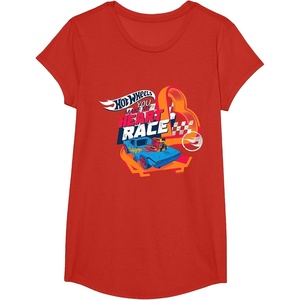 image:imageHot Wheels  You Make My Heart Race Orange Heart Loop TShirtRed