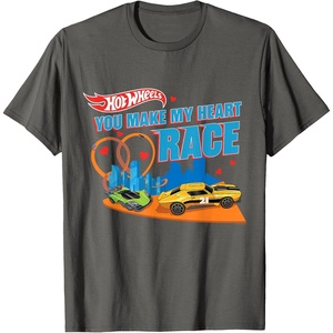 image:imageHot Wheels  You Make My Heart Race TShirtAsphalt Grey