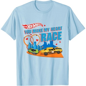 image:imageHot Wheels  You Make My Heart Race TShirtBaby Blue