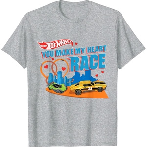 image:imageHot Wheels  You Make My Heart Race TShirtHeather Grey