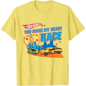 image:imageHot Wheels  You Make My Heart Race TShirtLemon Yellow