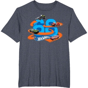 image:imageHot Wheels 68 Looping Track TShirtHeather Blue