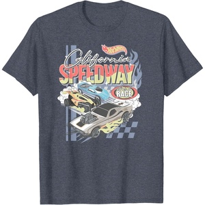 image:imageHot Wheels 90s Vintage California Speedway Made to Race TShirtHeather Blue