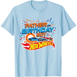 image:imageHot Wheels Birthday Confetti Father of Birthday Boy TShirtBaby Blue
