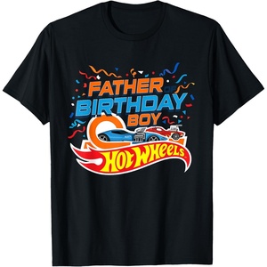 image:imageHot Wheels Birthday Confetti Father of Birthday Boy TShirtBlack