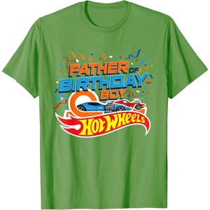image:imageHot Wheels Birthday Confetti Father of Birthday Boy TShirtGrass Green