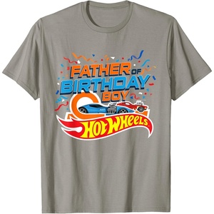 image:imageHot Wheels Birthday Confetti Father of Birthday Boy TShirtSlate Grey