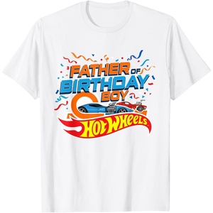 image:imageHot Wheels Birthday Confetti Father of Birthday Boy TShirtWhite