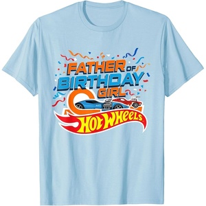 image:imageHot Wheels Birthday Confetti Father of Birthday Girl TShirtBaby Blue