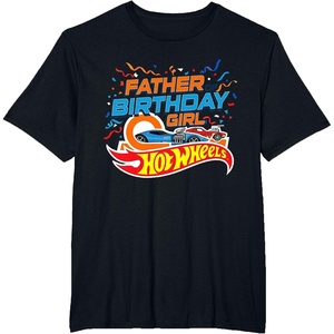 image:imageHot Wheels Birthday Confetti Father of Birthday Girl TShirtBlack