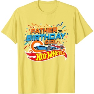 image:imageHot Wheels Birthday Confetti Father of Birthday Girl TShirtLemon Yellow
