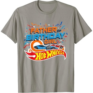 image:imageHot Wheels Birthday Confetti Father of Birthday Girl TShirtSlate Grey