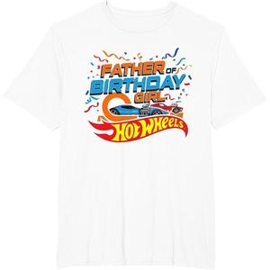 image:imageHot Wheels Birthday Confetti Father of Birthday Girl TShirtWhite