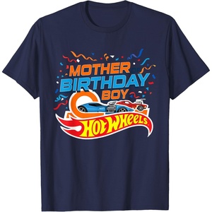 image:imageHot Wheels Birthday Confetti Mother of Birthday Boy TShirt Tee for Women and MenNavy Blue